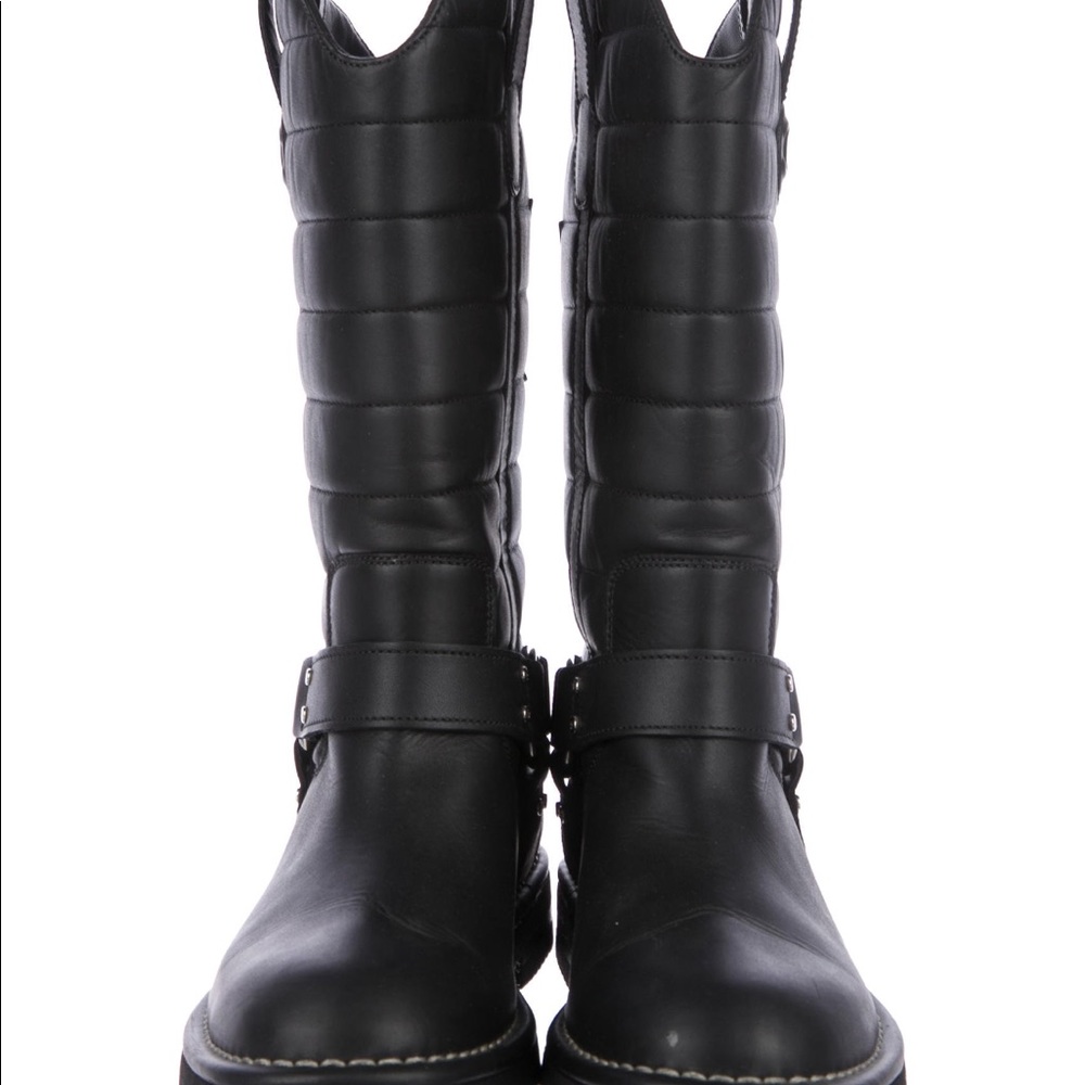 ❌SOLD❌  Chanel Mid-Calf Moto Boots